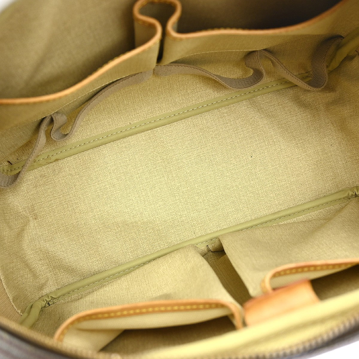 Louis Vuitton Deauville Handbag Monogram Canvas, BROWN, CANVAS, Handbag