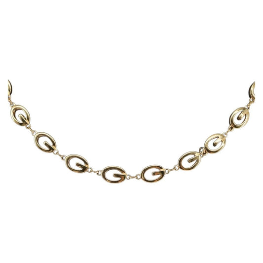Givenchy Rounded G Link Choker Necklace Metal, GOLD, METAL, Necklace