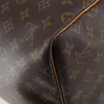 Louis Vuitton Keepall Bag Monogram Canvas, BROWN, CANVAS, Travel bag