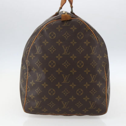 Louis Vuitton Keepall Bag Monogram Canvas, BROWN, CANVAS, Travel bag