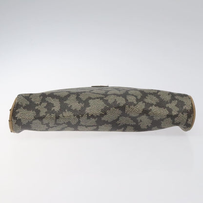 Saint Laurent Vintage Clutch PVC, BROWN, PVC, Clutche & pouche