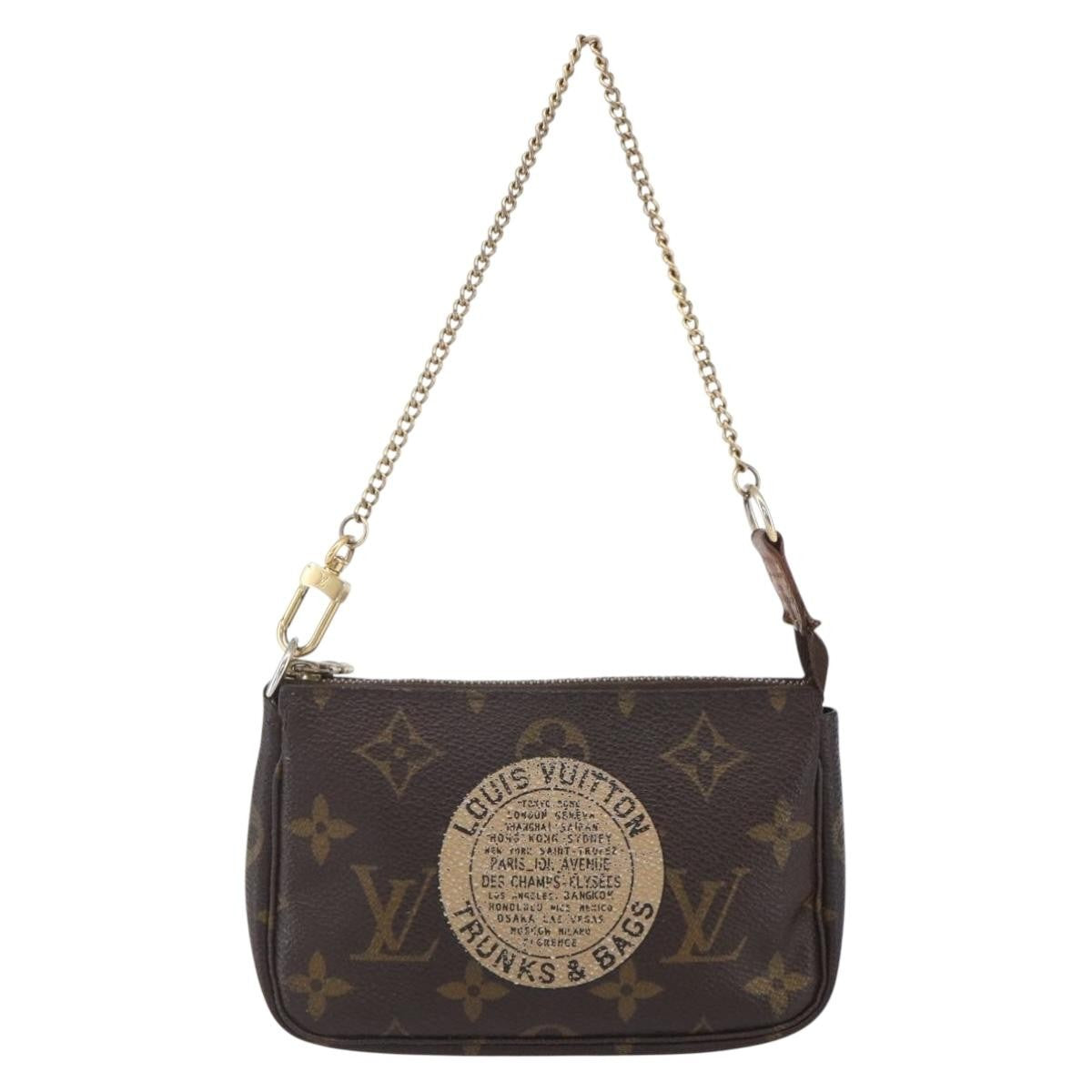 Louis Vuitton Pochette Accessoires Limited Edition Monogram Canvas, BROWN, CANVAS, Clutche & pouche