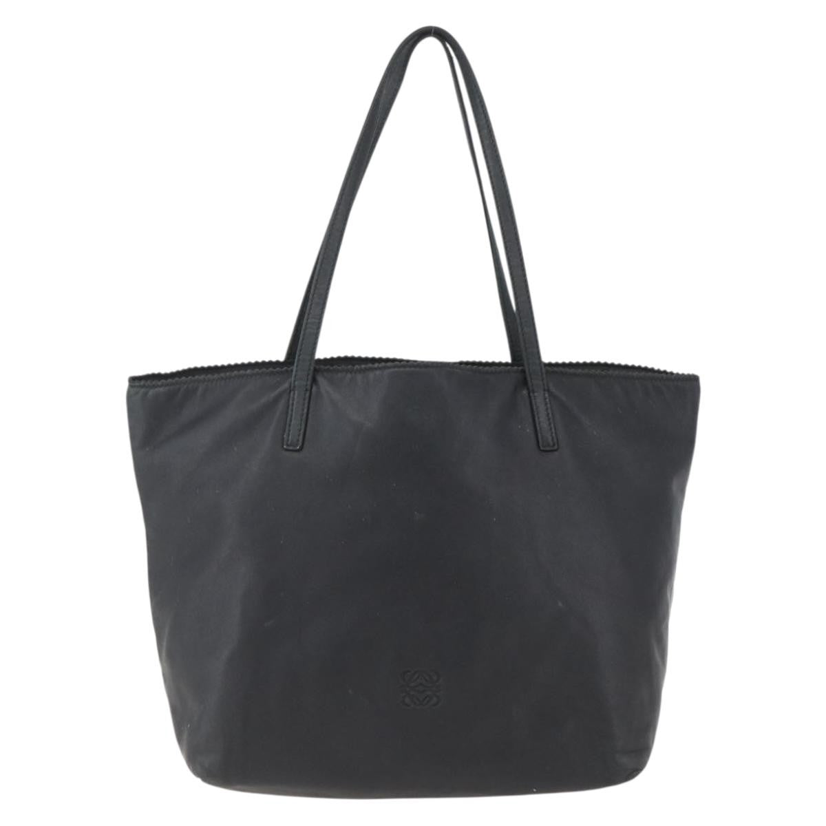 Loewe Anagram Tote Leather, BLACK, LEATHER, Tote bag