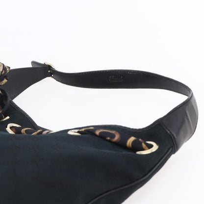Gucci Positano Hobo GG Canvas, BLACK, CANVAS, Shoulder bag
