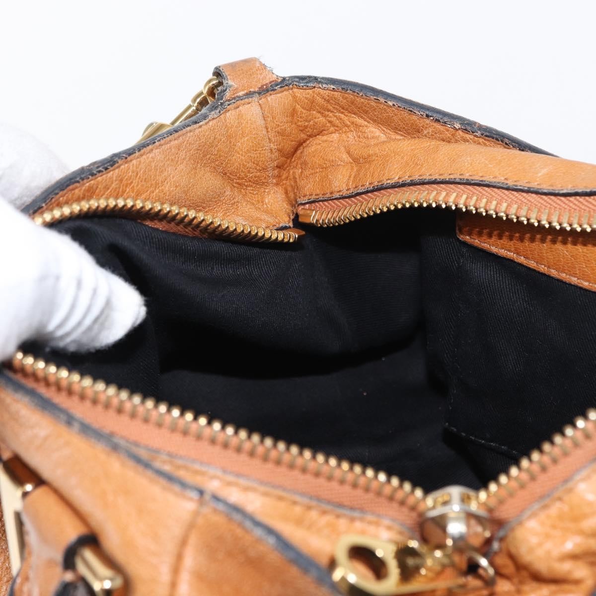 Chloe Ethel Handbag Leather, BROWN, LEATHER, Handbag