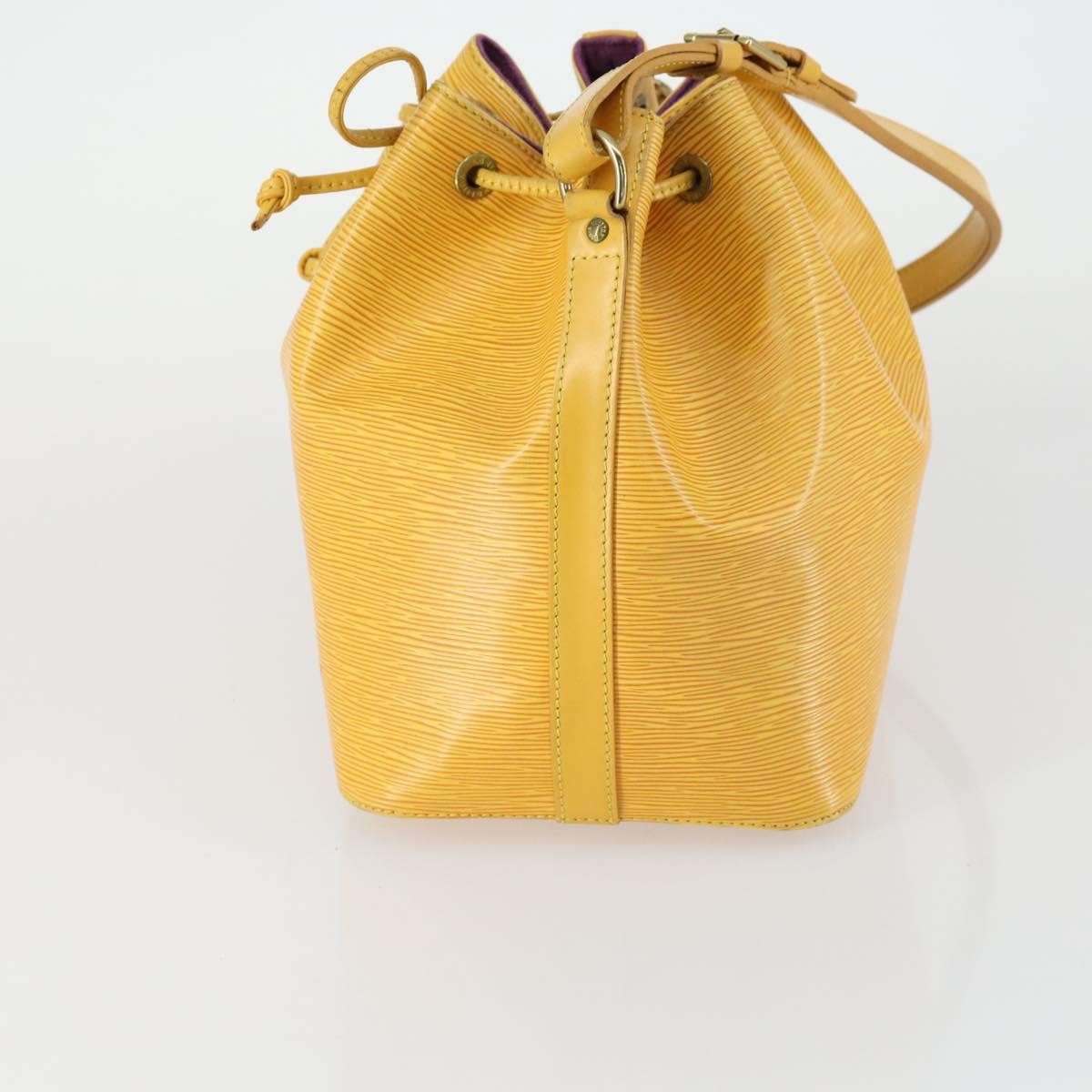 Louis Vuitton Petit Noe Handbag Epi Leather, YELLOW, LEATHER, Shoulder bag
