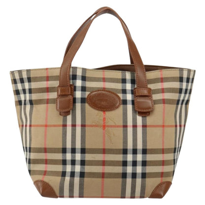 Burberry Vintage Tote Vintage Check Coated Canvas, BEIGE, CANVAS, Tote bag