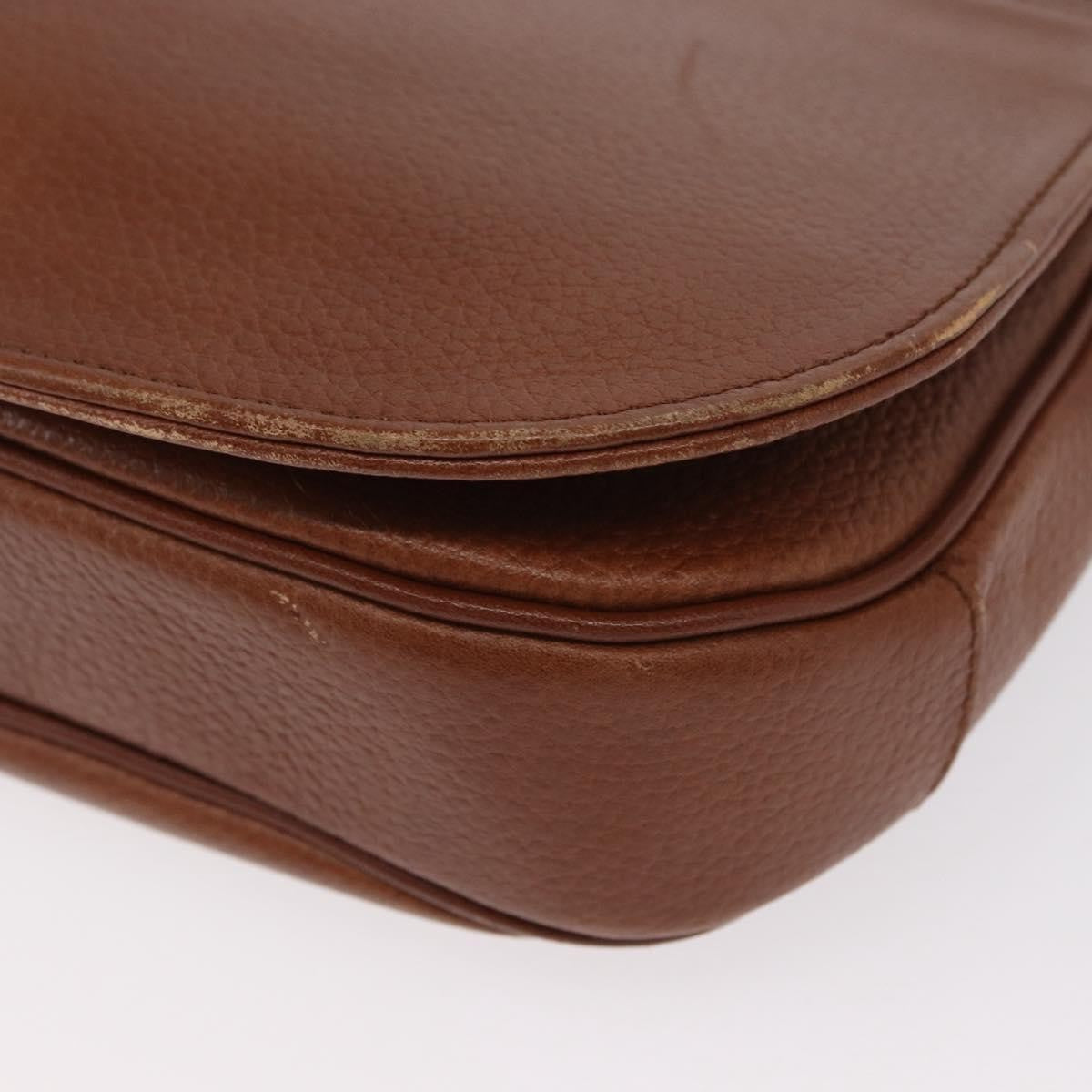 Burberry Vintage Shoulder Bag Leather, BROWN, LEATHER, Shoulder bag