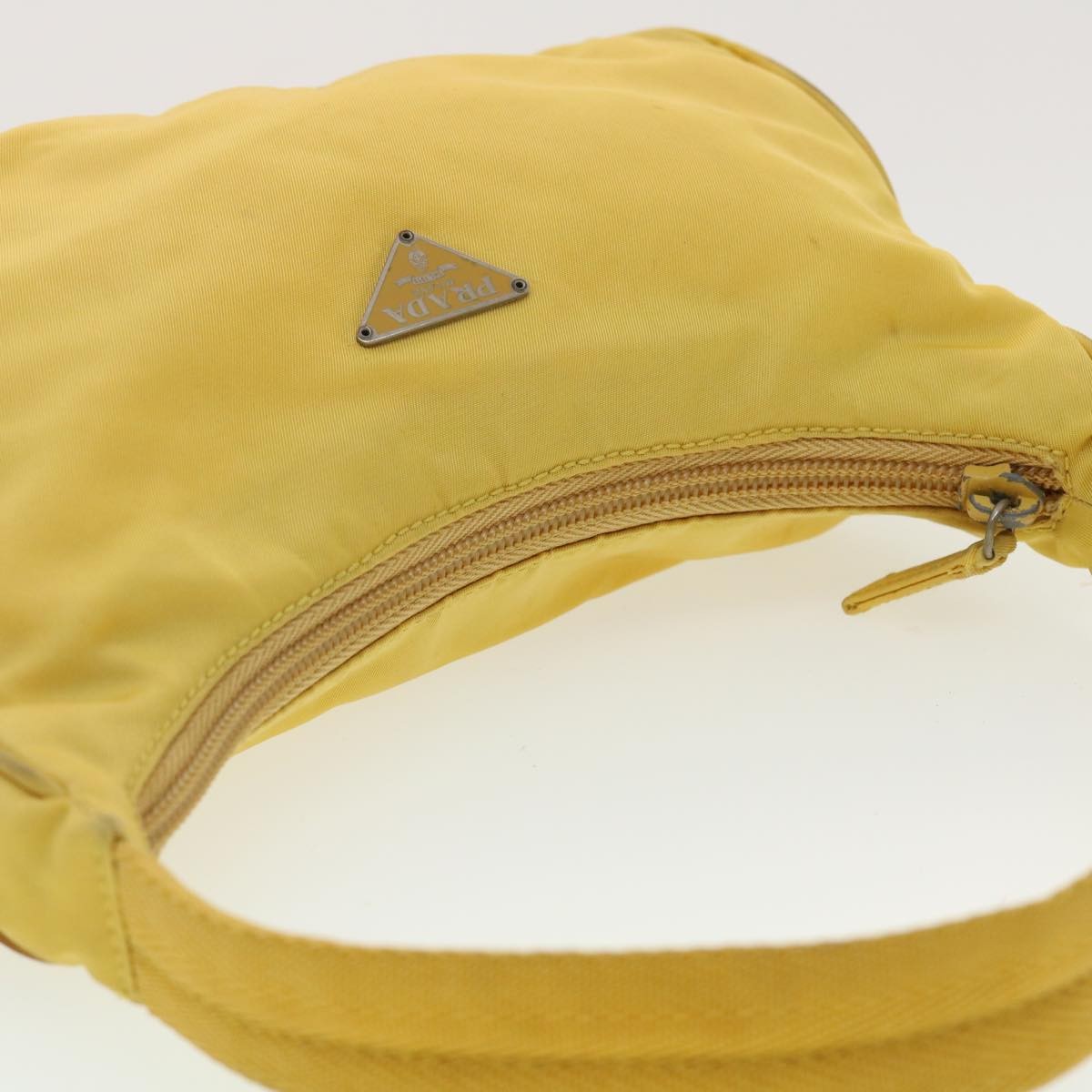 Prada Hobo Tessuto, YELLOW, NYLON, Clutche & pouche