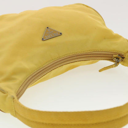 Prada Hobo Tessuto, YELLOW, NYLON, Clutche & pouche