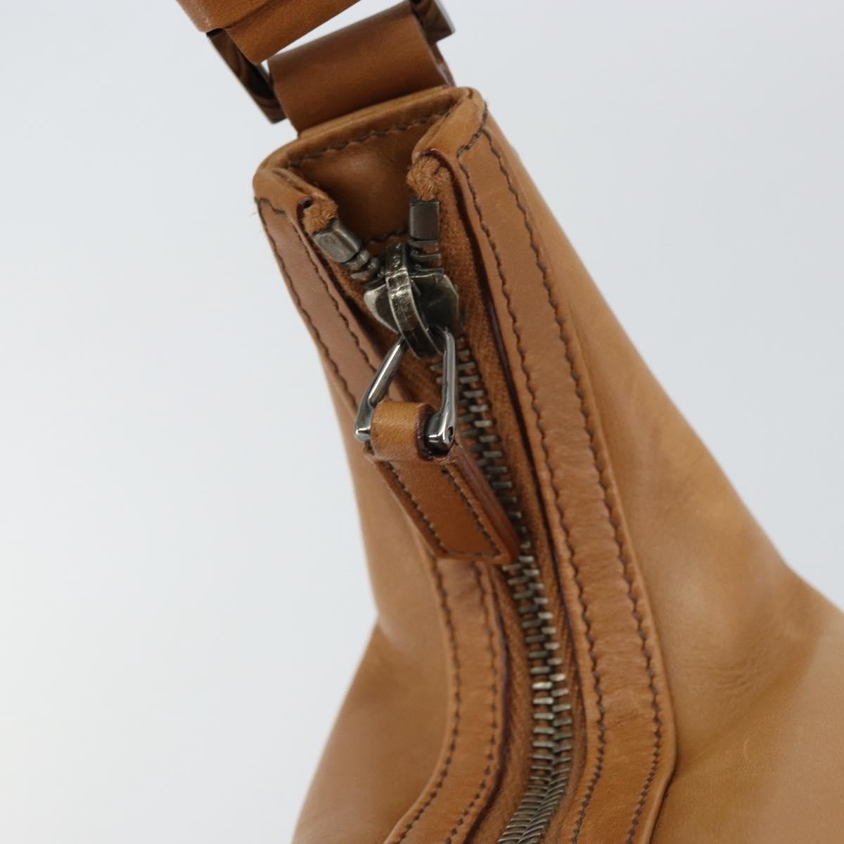 Gucci Vintage Handbag Leather, BROWN, LEATHER, Handbag