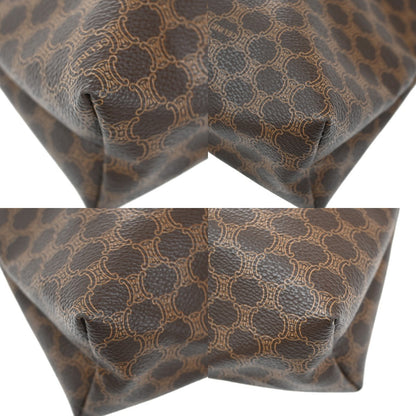 Celine Macadam Pochette Canvas and Leather, BROWN, CANVAS, Clutche & pouche