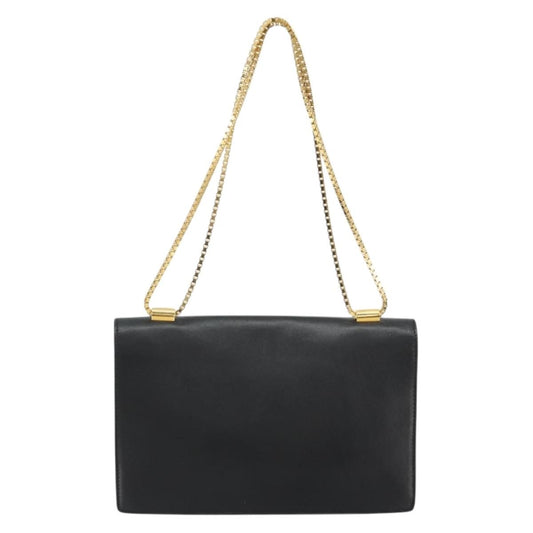 Versace Medusa Flap Chain Bag Leather, Black, Leather, Shoulder Bag