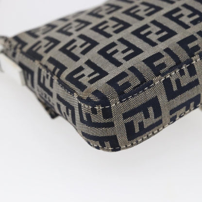 Fendi Baguette Bag Zucchino Canvas, NAVY, CANVAS, Clutche & pouche