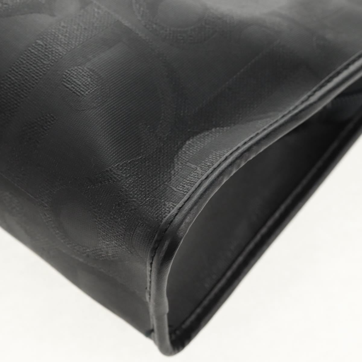 Christian Dior Vintage Trotter Pouch Diorissimo Canvas, BLACK, PVC, Clutche & pouche