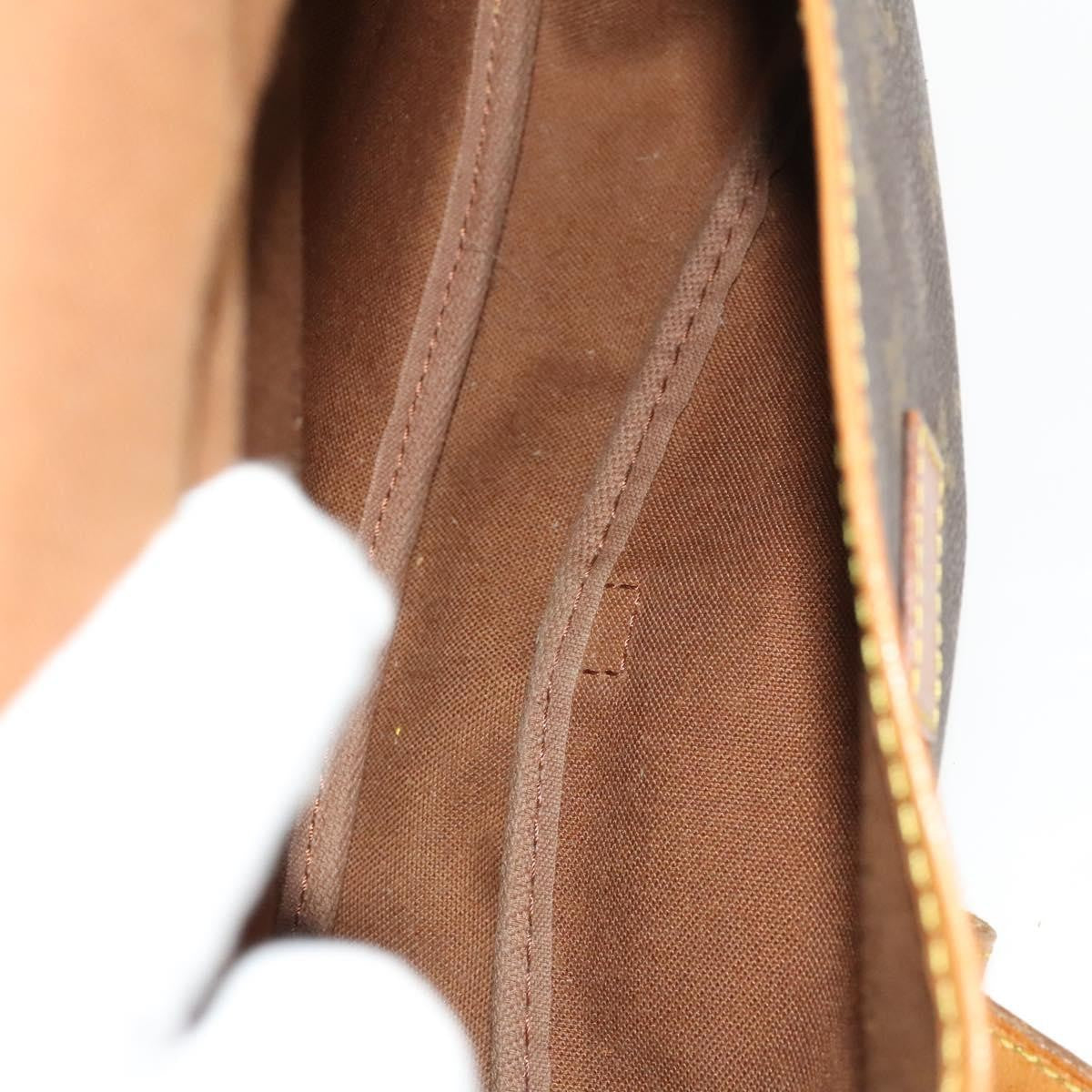 Louis Vuitton Saumur Handbag Monogram Canvas, BROWN, CANVAS, Shoulder bag