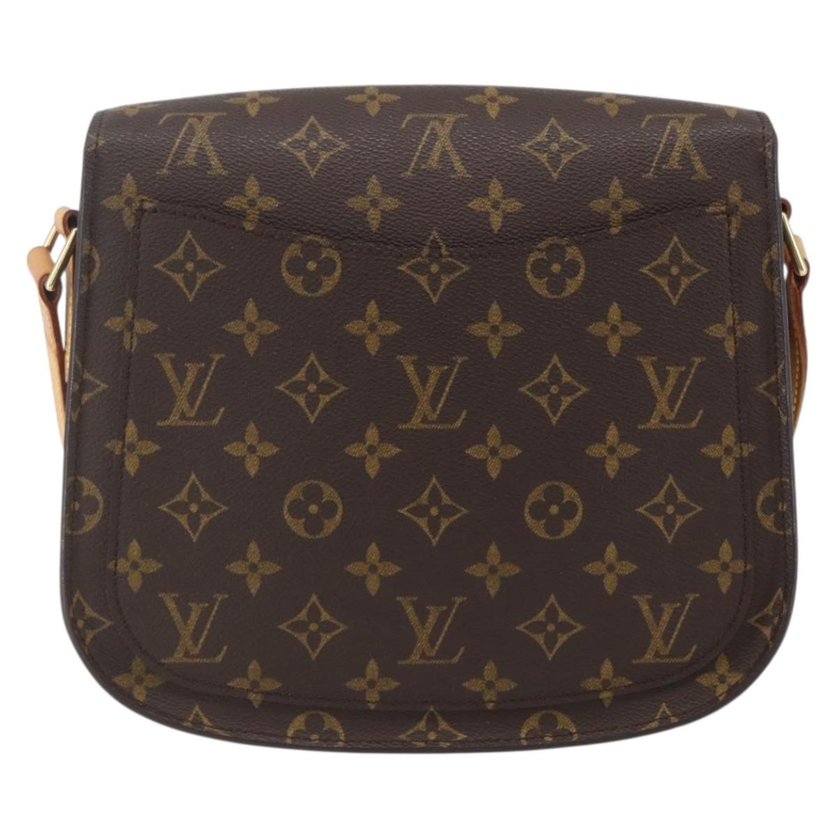 Louis Vuitton Saint Cloud Handbag Monogram Canvas, BROWN, CANVAS, Shoulder bag