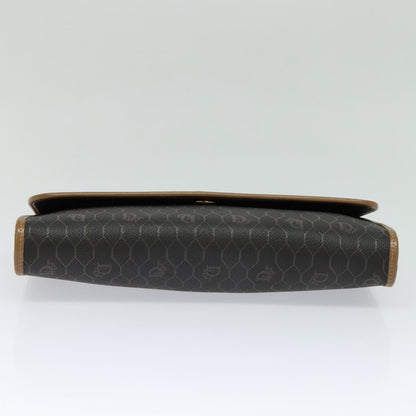 Christian Dior Vintage Honeycomb chain Canvas, BLACK, CANVAS, Handbag