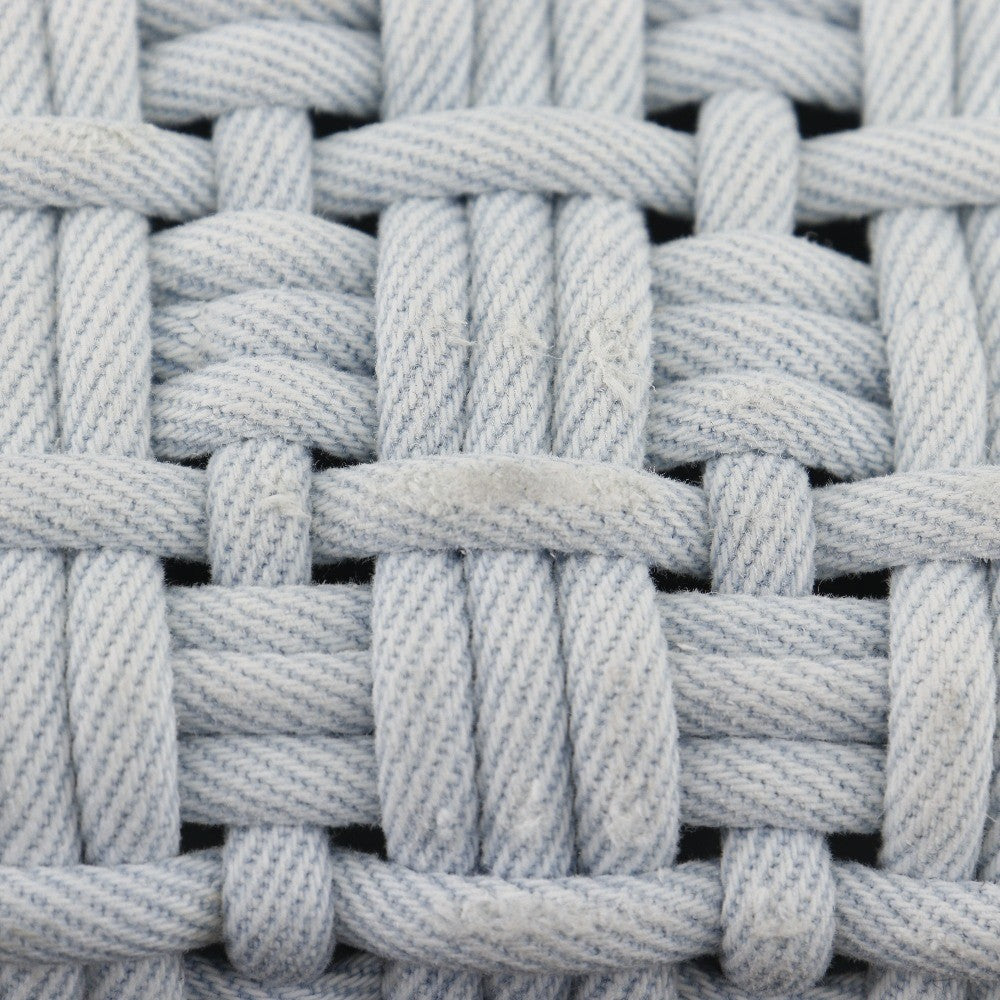 Balenciaga Bistro Panier Bag Woven Denim, BLUE, DENIM_JEANS, Handbag