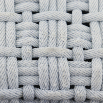 Balenciaga Bistro Panier Bag Woven Denim, BLUE, DENIM_JEANS, Handbag