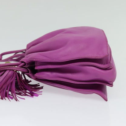 Loewe Flamenco Crossbody Bag Leather, PURPLE, LEATHER, Shoulder bag