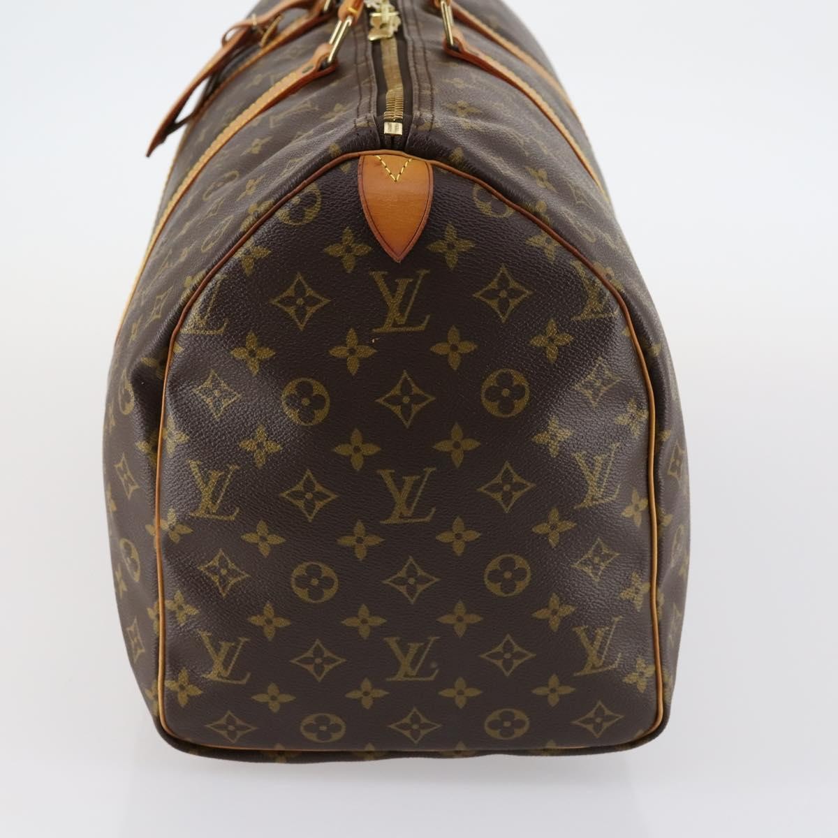 Louis Vuitton Keepall Bag Monogram Canvas, BROWN, CANVAS, Travel bag