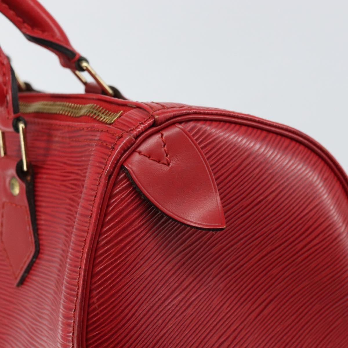 Louis Vuitton Speedy Handbag Epi Leather, RED, LEATHER, Handbag
