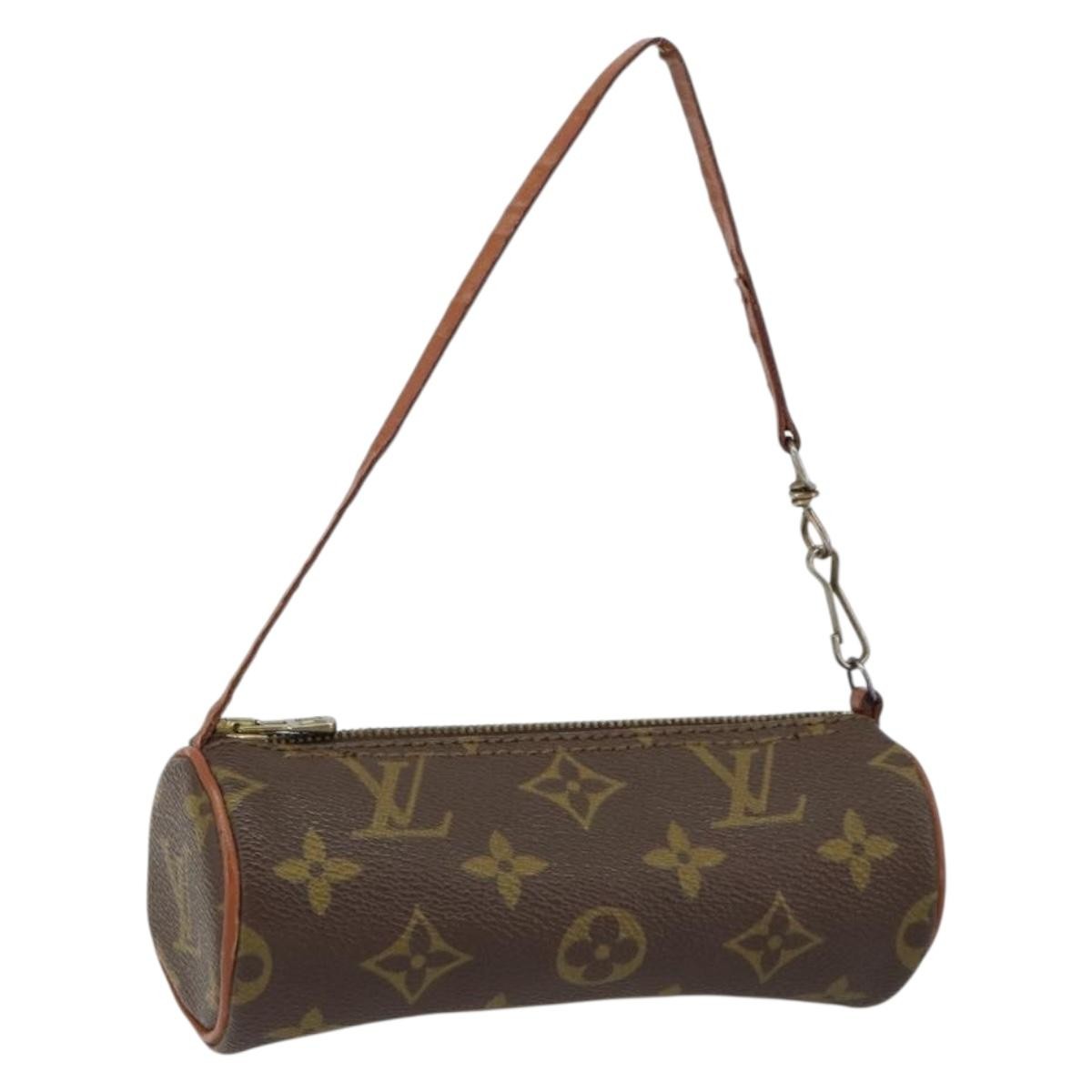 Louis Vuitton Papillon Pochette Monogram Canvas, BROWN, CANVAS, Clutche & pouche