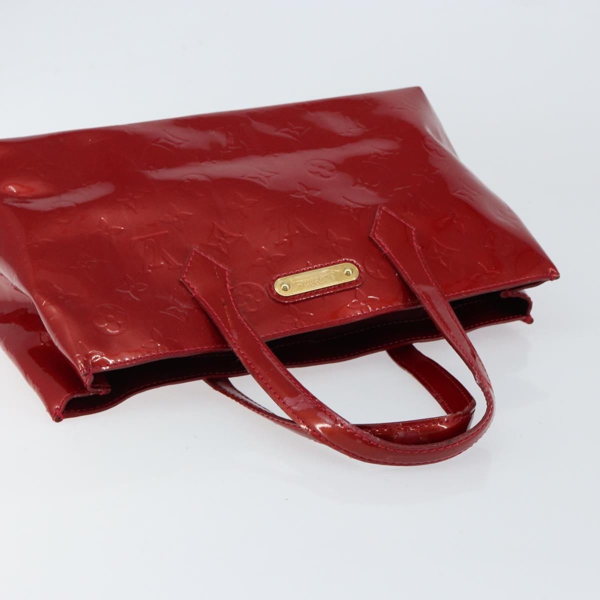 Louis Vuitton Wilshire Handbag Monogram Vernis, RED, PATENT_LEATHER, Handbag
