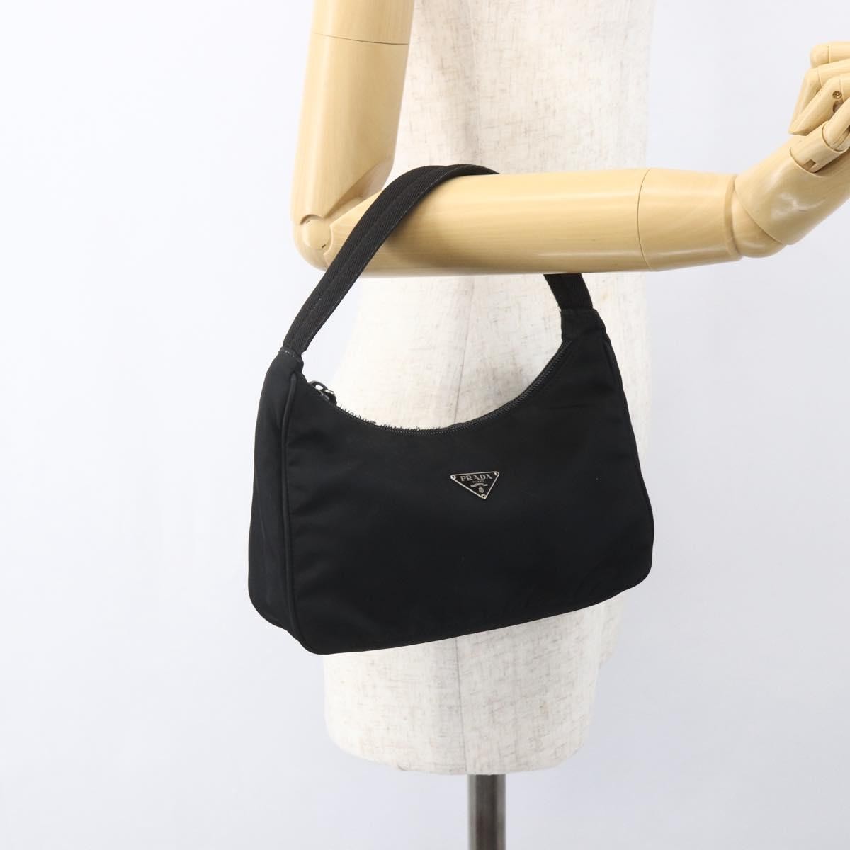 Prada Hobo Tessuto, BLACK, NYLON, Clutche & pouche