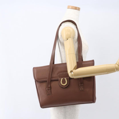 Gucci Vintage tote Leather, BROWN, LEATHER, Tote bag