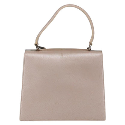 Salvatore Ferragamo Gancini handbag Leather, PINK, LEATHER, Handbag