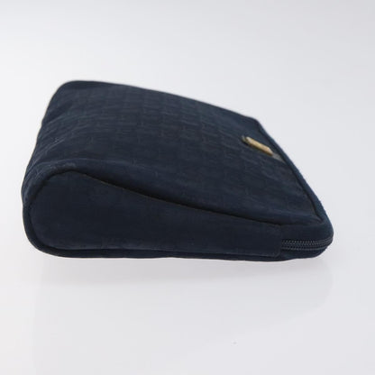 Christian Dior Vintage Trotter Pouch Diorissimo Canvas, NAVY, CANVAS, Clutche & pouche