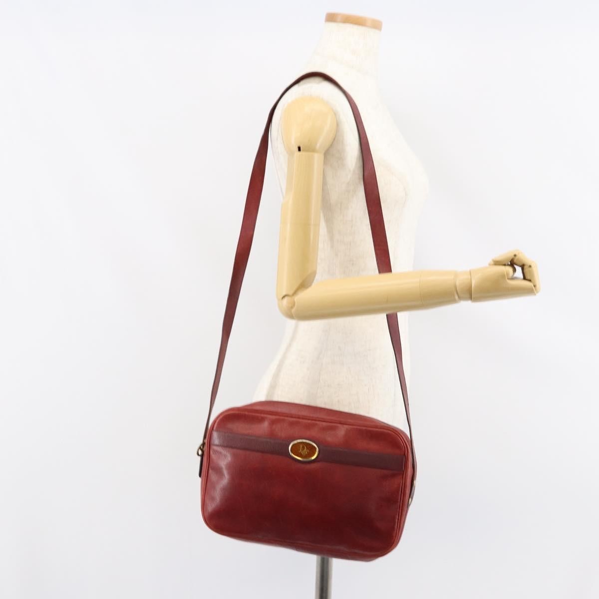 Christian Dior Vintage Shoulder Bag Leather, RED, LEATHER, Shoulder bag