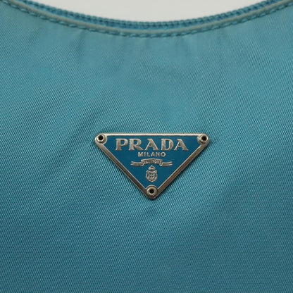 Prada Hobo Tessuto, BLUE, NYLON, Handbag