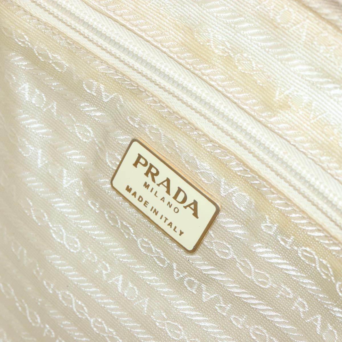 Prada Vintage Handbag Leather, BEIGE, LEATHER, Handbag
