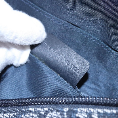 Christian Dior Vintage Saddle Coin Purse Diorissimo Canvas, NAVY, CANVAS, Wallets