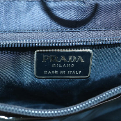 Prada Double Zip Wristlet Pouch Tessuto, NAVY, NYLON, Clutche & pouche
