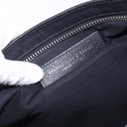 Balenciaga Graffiti Pouch Leather, BLACK, LEATHER, Clutche & pouche