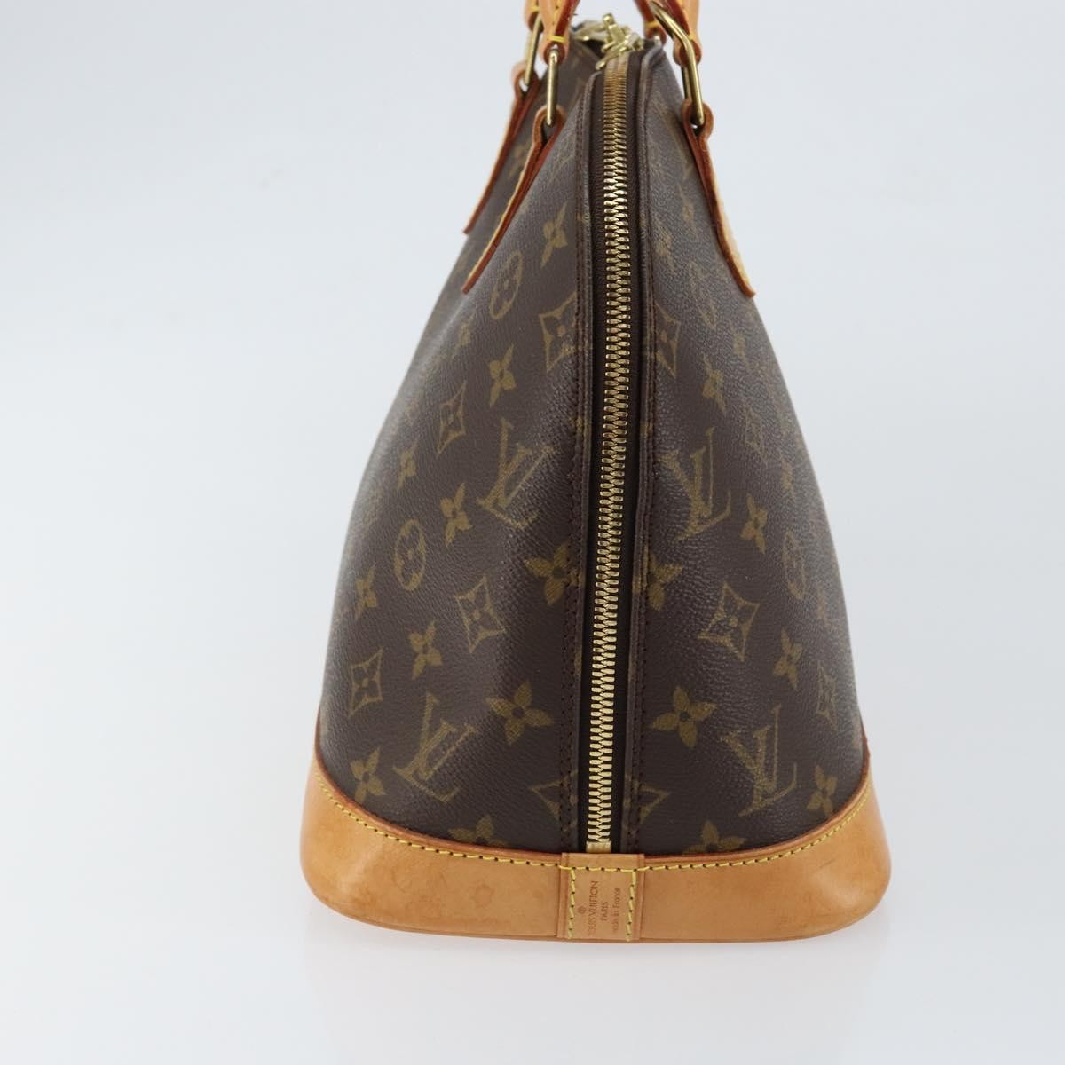 Louis Vuitton Alma Handbag Monogram Canvas, BROWN, CANVAS, Handbag