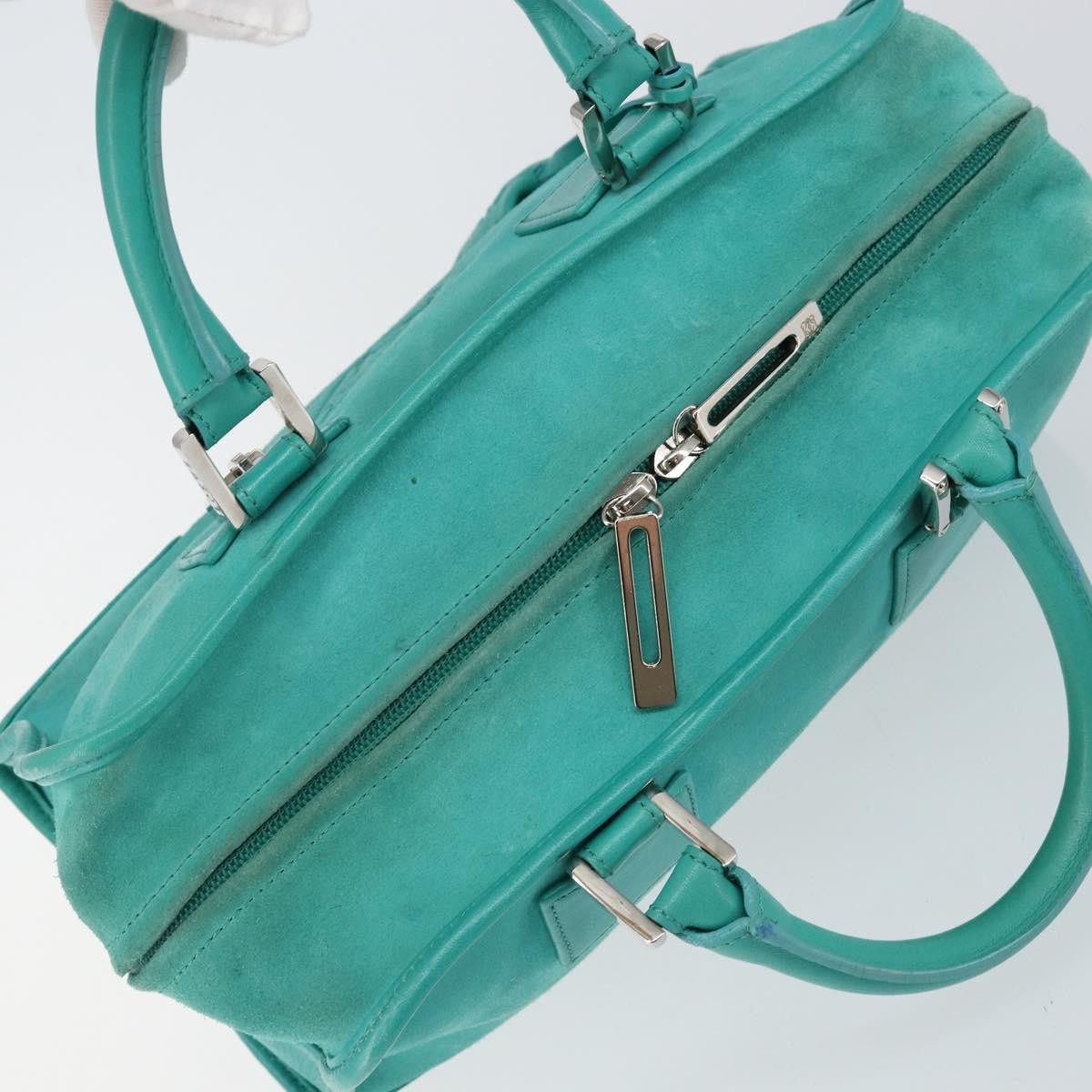 Loewe Amazona Bag Suede, TURQUOISE, SUEDE, Handbag