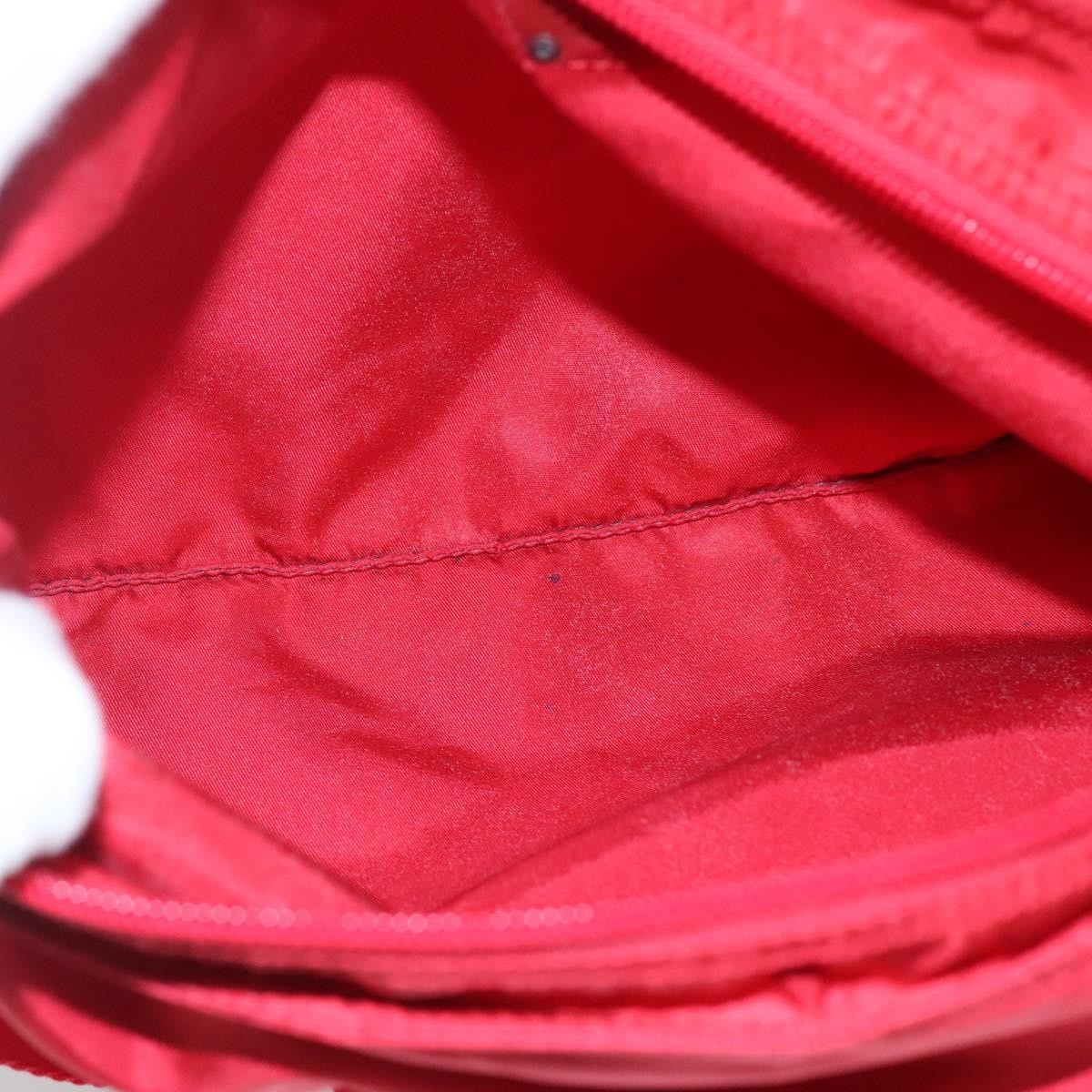 Prada Flat Messenger Bag Tessuto, Red, Nylon, Shoulder Bag