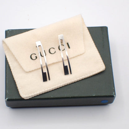 Gucci G Logo Long Studs Earrings Silver 925, Silver, Silver, Earrings
