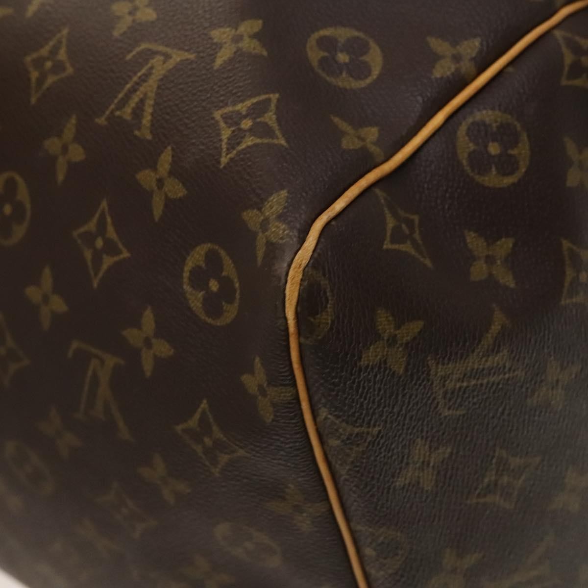 Louis Vuitton Keepall Bag Monogram Canvas, BROWN, CANVAS, Travel bag