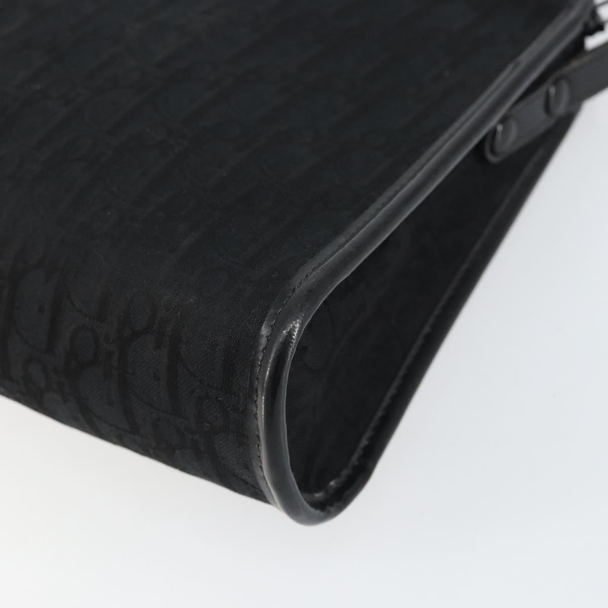 Christian Dior Vintage Trotter Shoulder Bag Canvas, BLACK, CANVAS, Shoulder bag