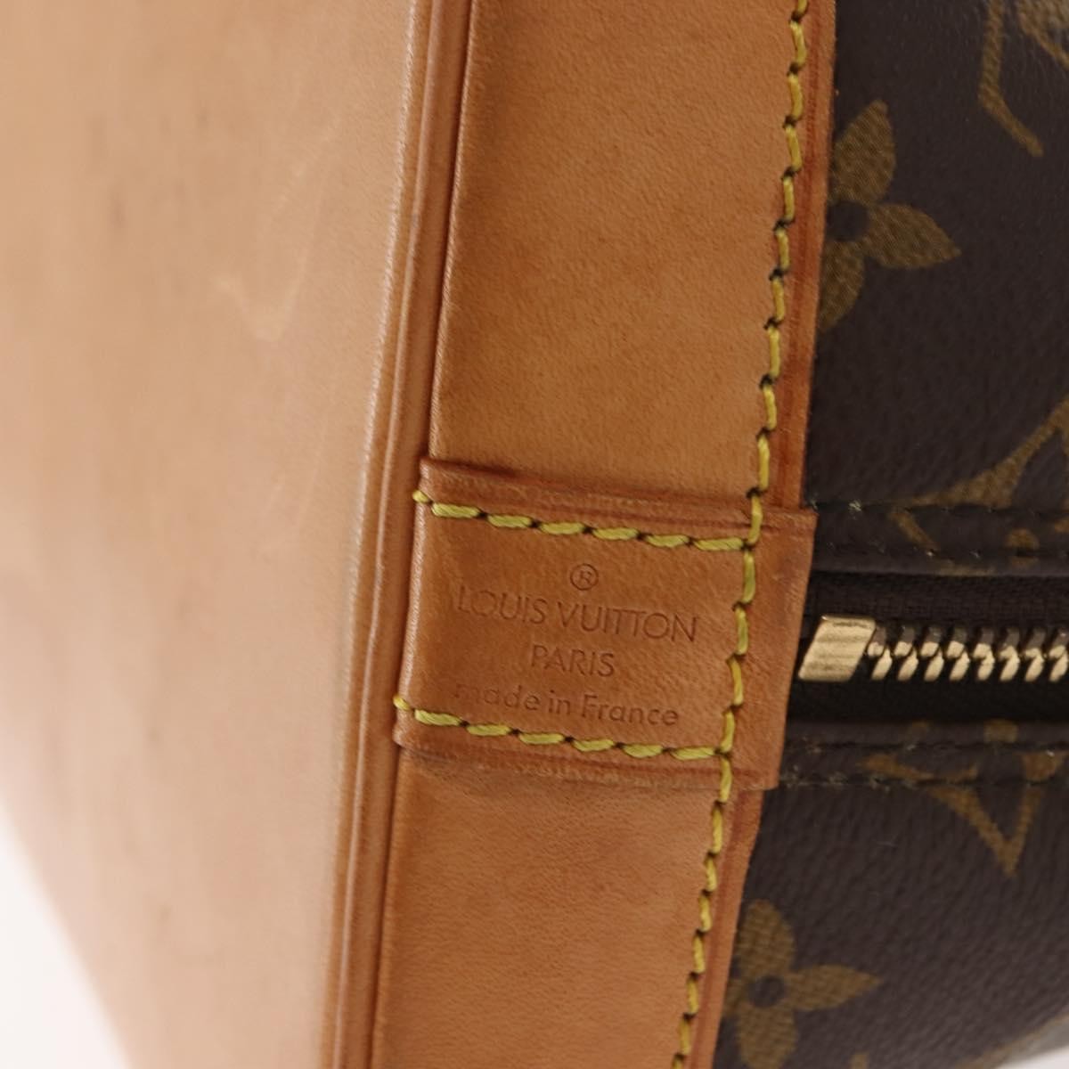 Louis Vuitton Alma Handbag Monogram Canvas, BROWN, CANVAS, Handbag