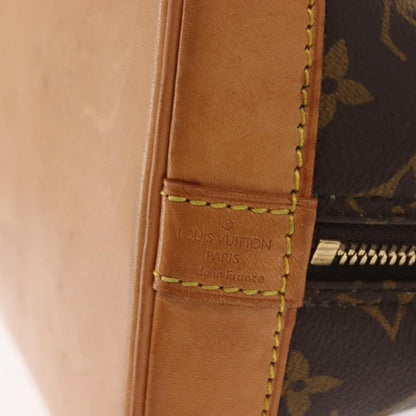 Louis Vuitton Alma Handbag Monogram Canvas, BROWN, CANVAS, Handbag