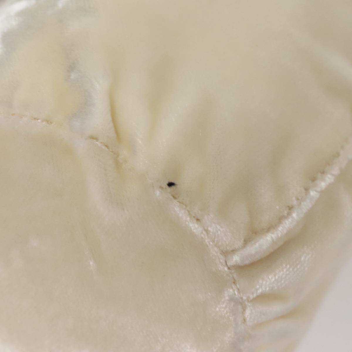 Prada Drawstring Pouch Velvet, BEIGE, VELVET, Clutche & pouche