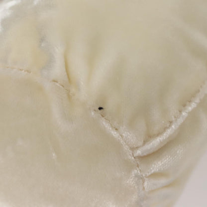 Prada Drawstring Pouch Velvet, BEIGE, VELVET, Clutche & pouche