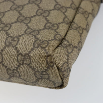 Gucci Flap Messenger GG Coated Canvas, BEIGE, PVC, Shoulder bag